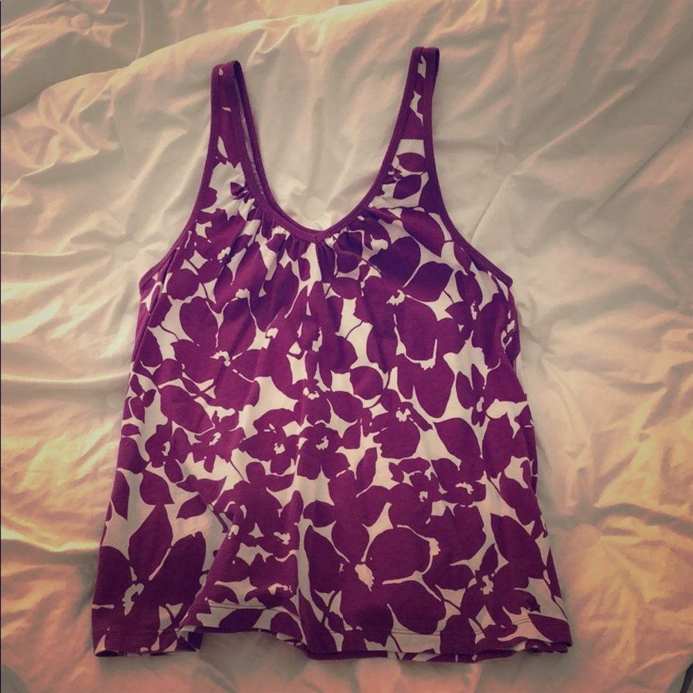 Purple summer cotton tank